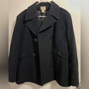 Saint John’s Bay pea coat. Women’s XL. Worn.